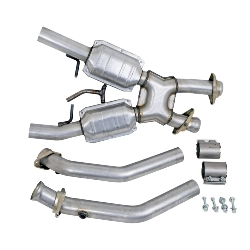 Fits 1994-1995 Mustang 5.0 2.5 Full X Pipe W_Catalytic Converters-1663